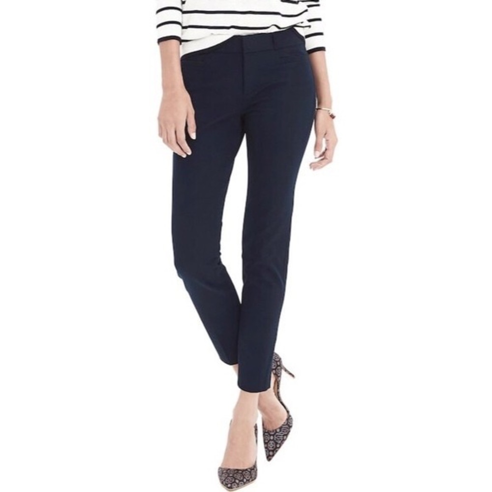 Banana Republic Sloan Stretch Slim Ankle Pant in Black